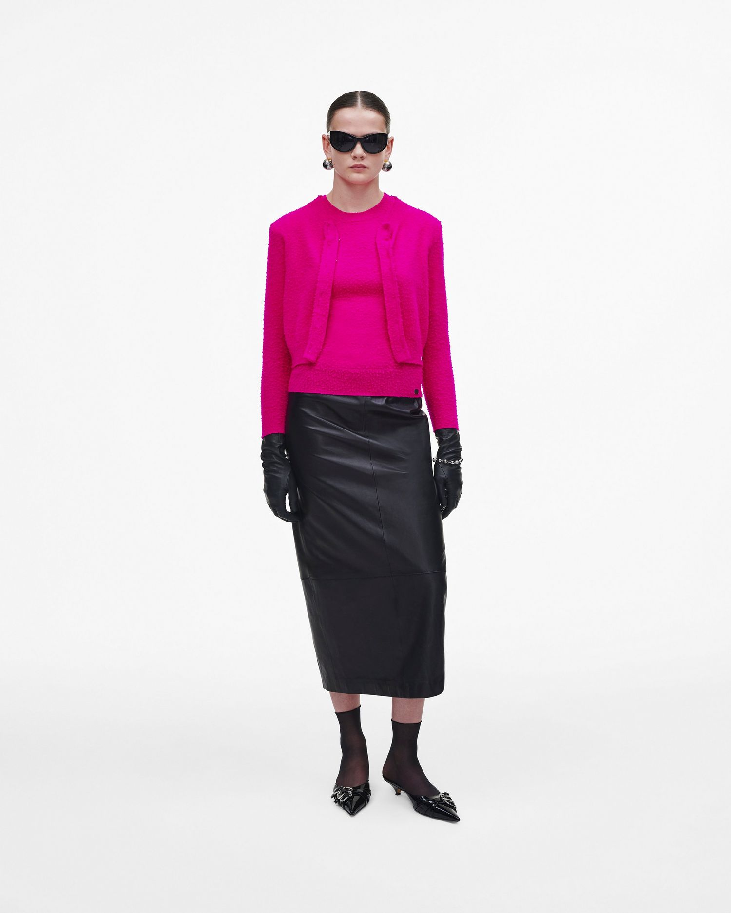 Pilled Hook and Eye Cardigan | Marc Jacobs Outlet