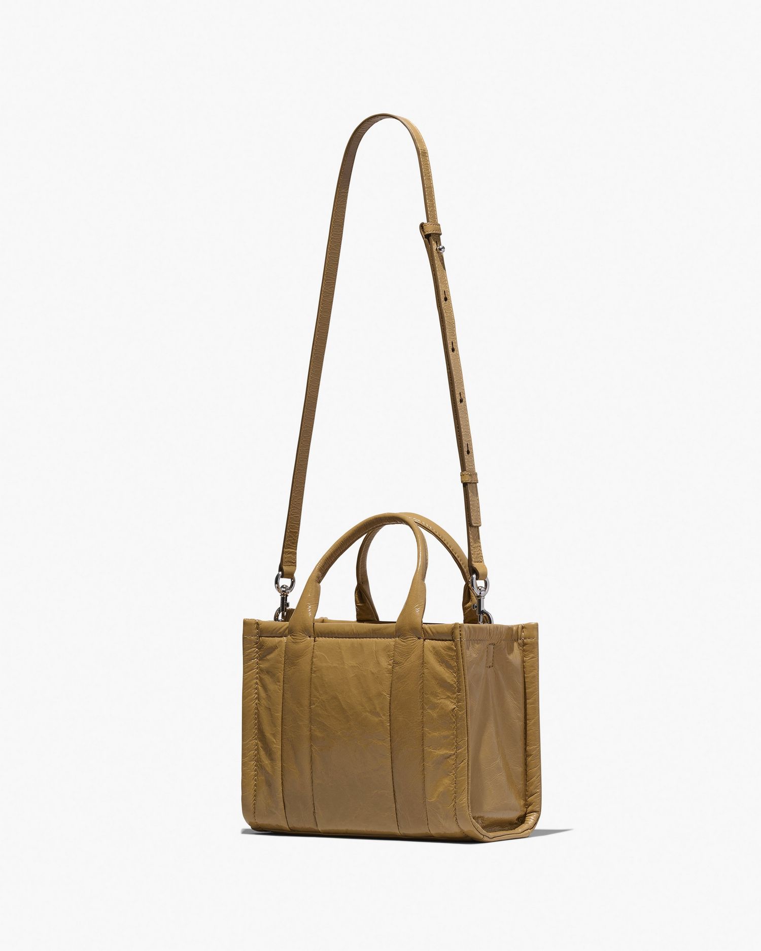 The Shiny Crinkle Leather Small Tote | Marc Jacobs Outlet