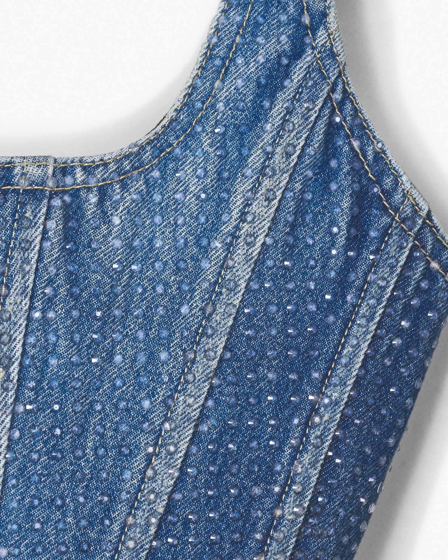Crystal Denim Corset | Marc Jacobs Outlet