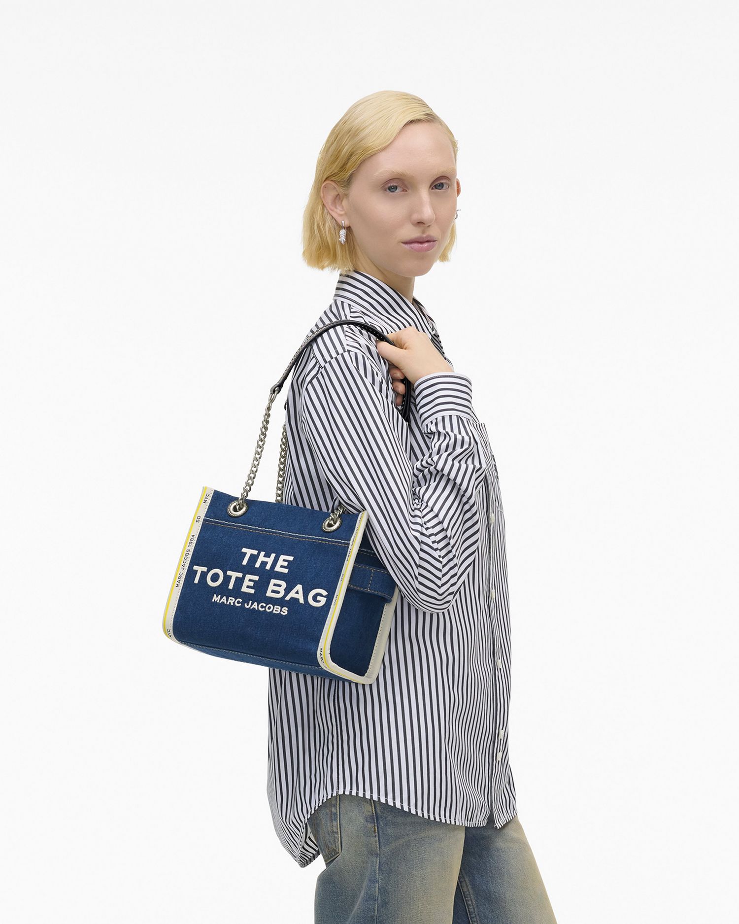 The Denim Chain Small Tote Bag | Marc Jacobs Outlet