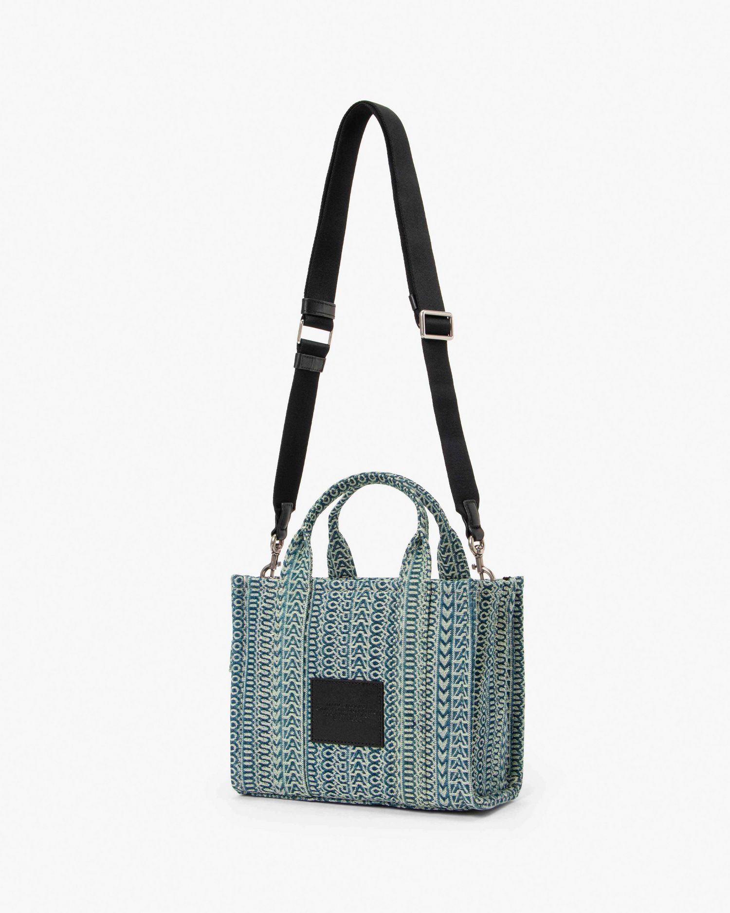The Washed Monogram Denim Small Tote Bag | Marc Jacobs Outlet