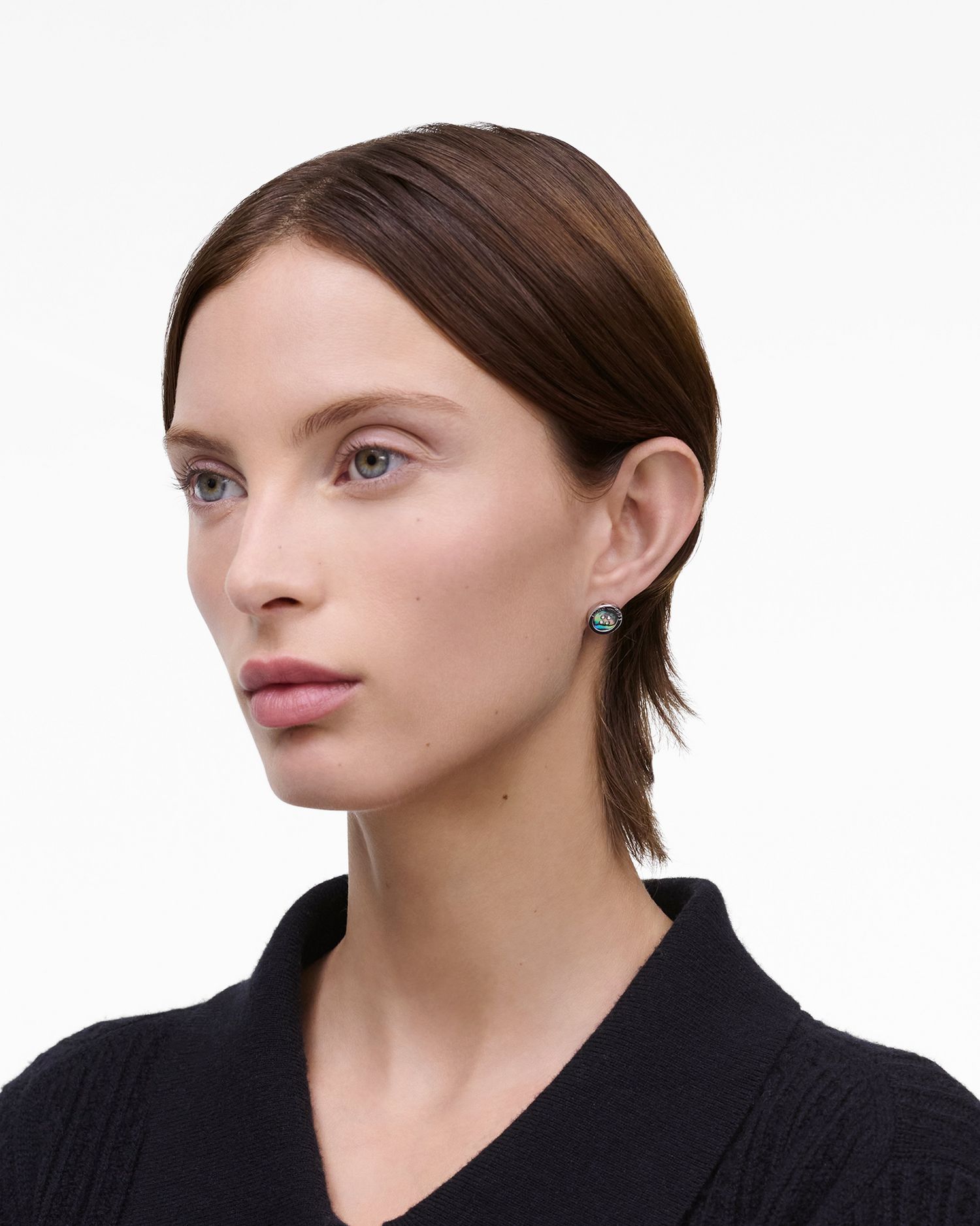 The Button Abalone Stud Earrings | Marc Jacobs Outlet
