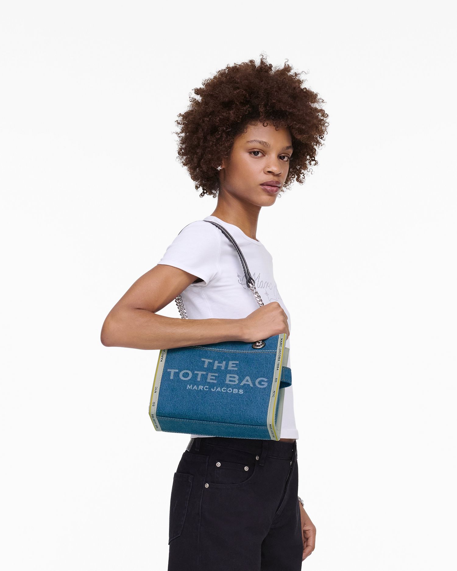 The Denim Chain Small Tote Bag | Marc Jacobs Outlet