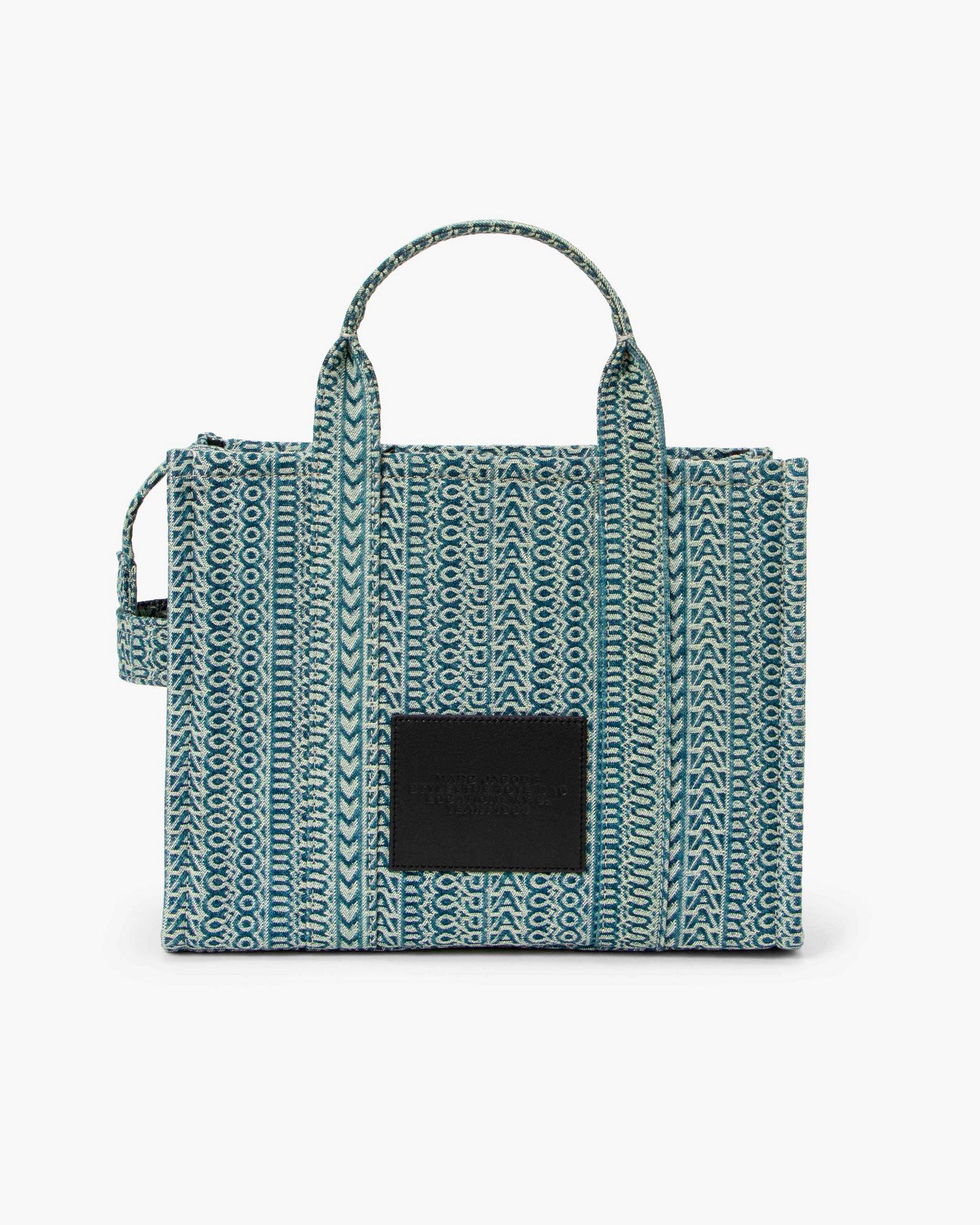 The Washed Monogram Denim Medium Tote Bag | Marc Jacobs Outlet