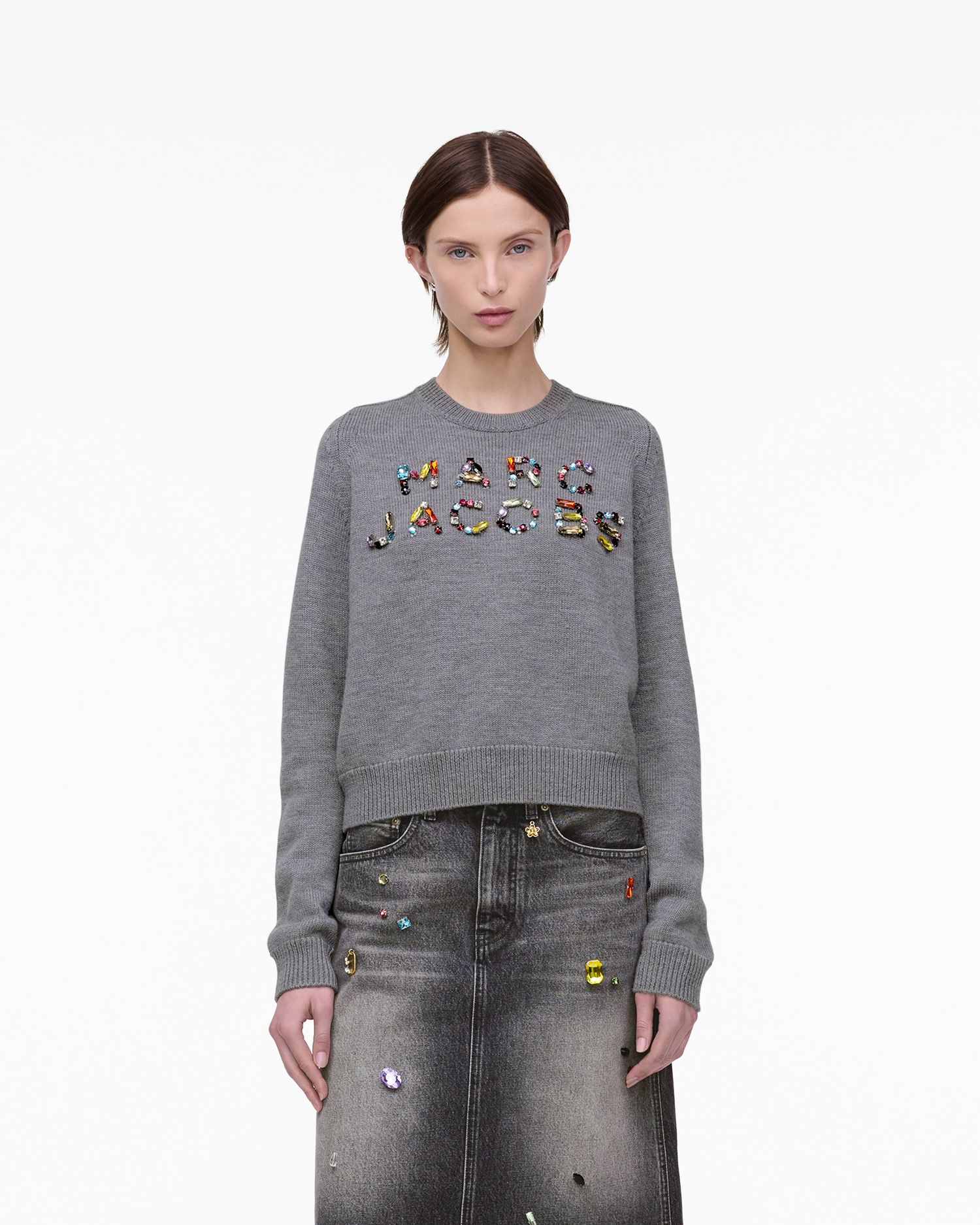 Gem Knit Logo Crewneck | Marc Jacobs Outlet