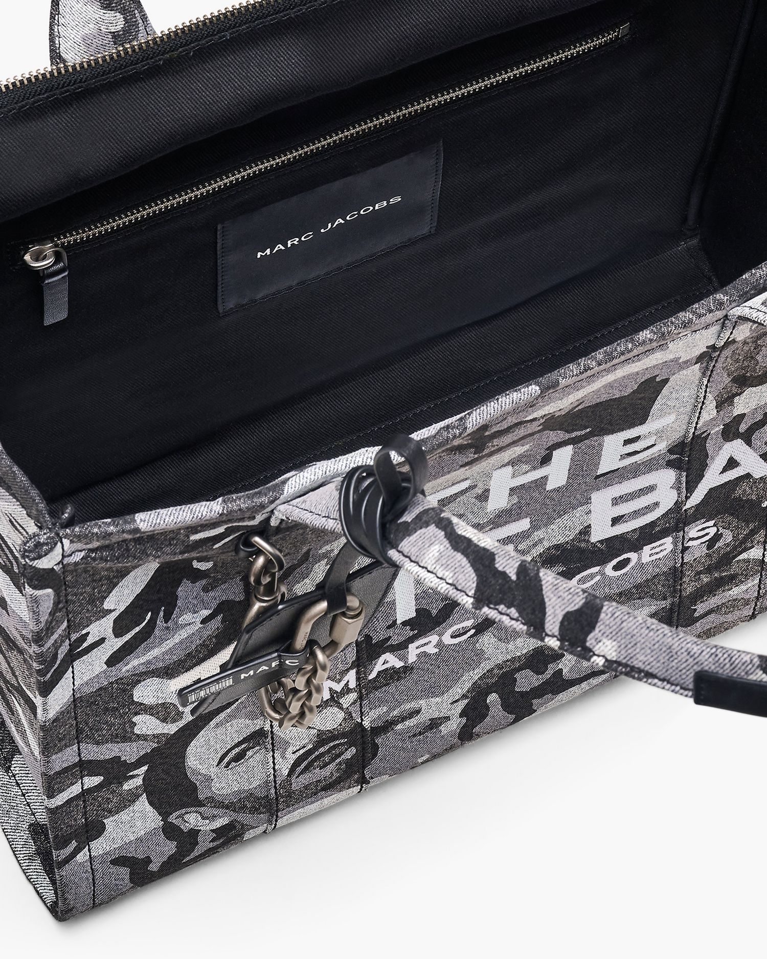 The Marc Camo Denim Large Tote Bag | Marc Jacobs Outlet