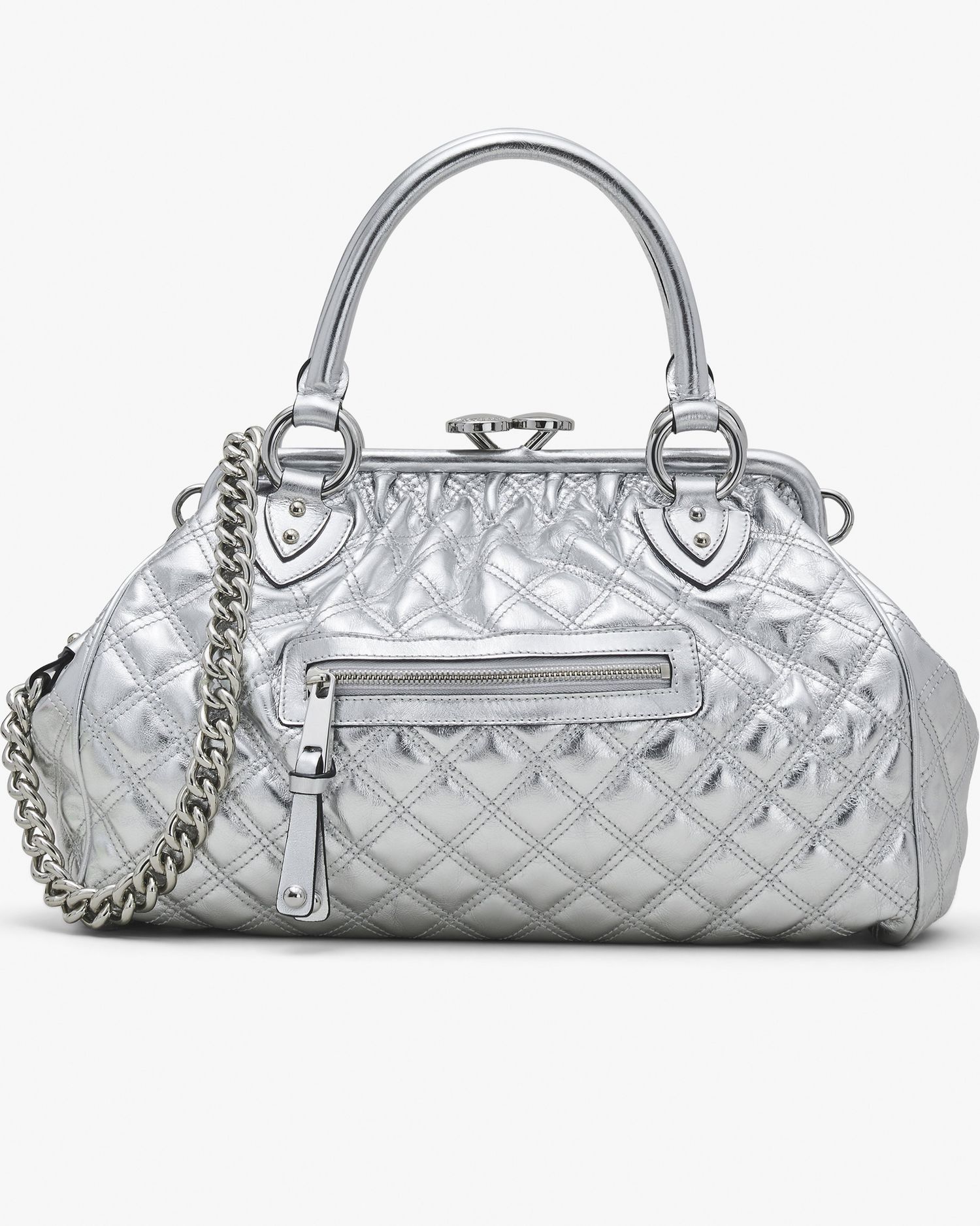 Re-Edition Quilted Metallic Leather Stam Bag | Marc Jacobs Outlet