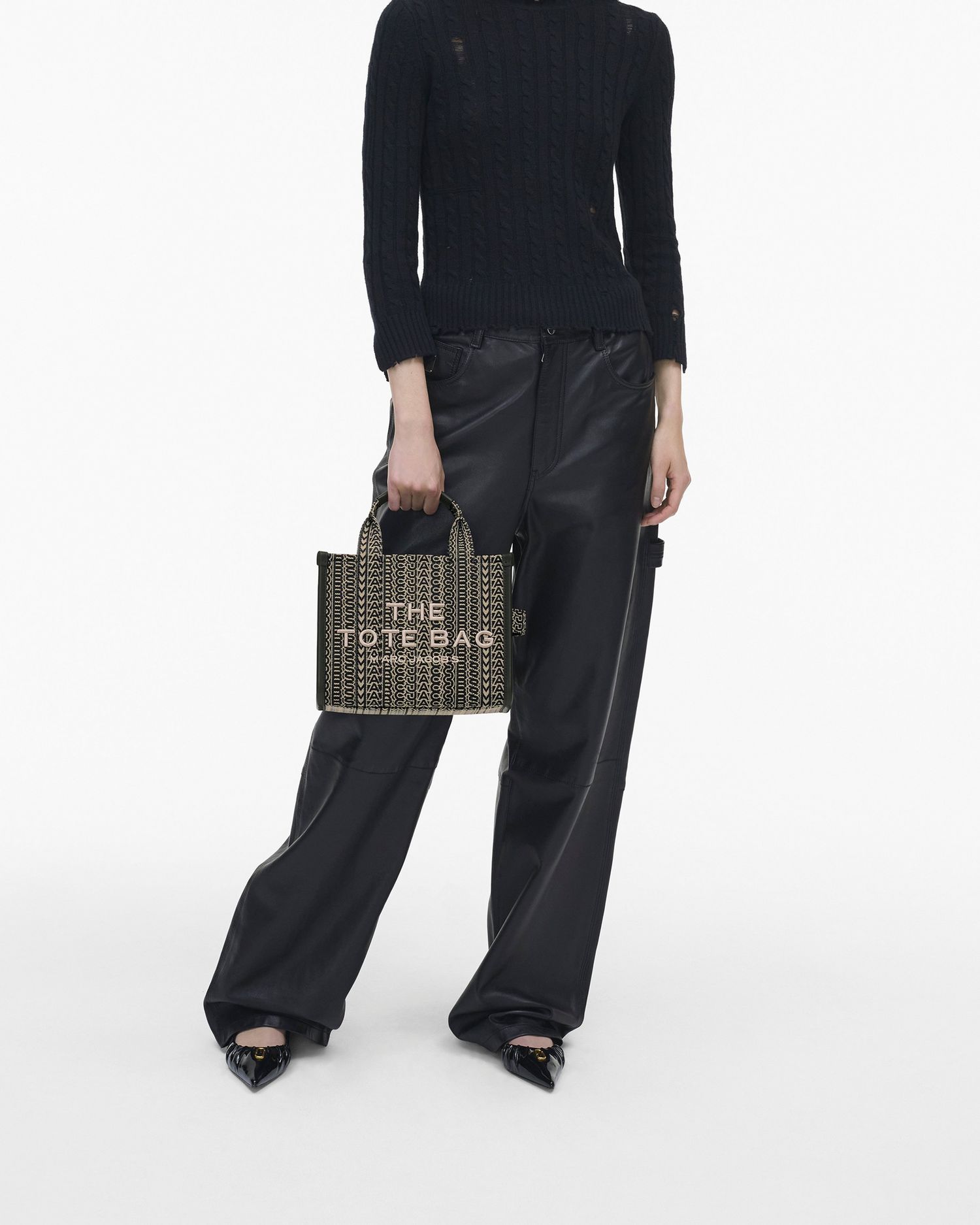 The Monogram Jacquard Small Tote Bag | Marc Jacobs Outlet