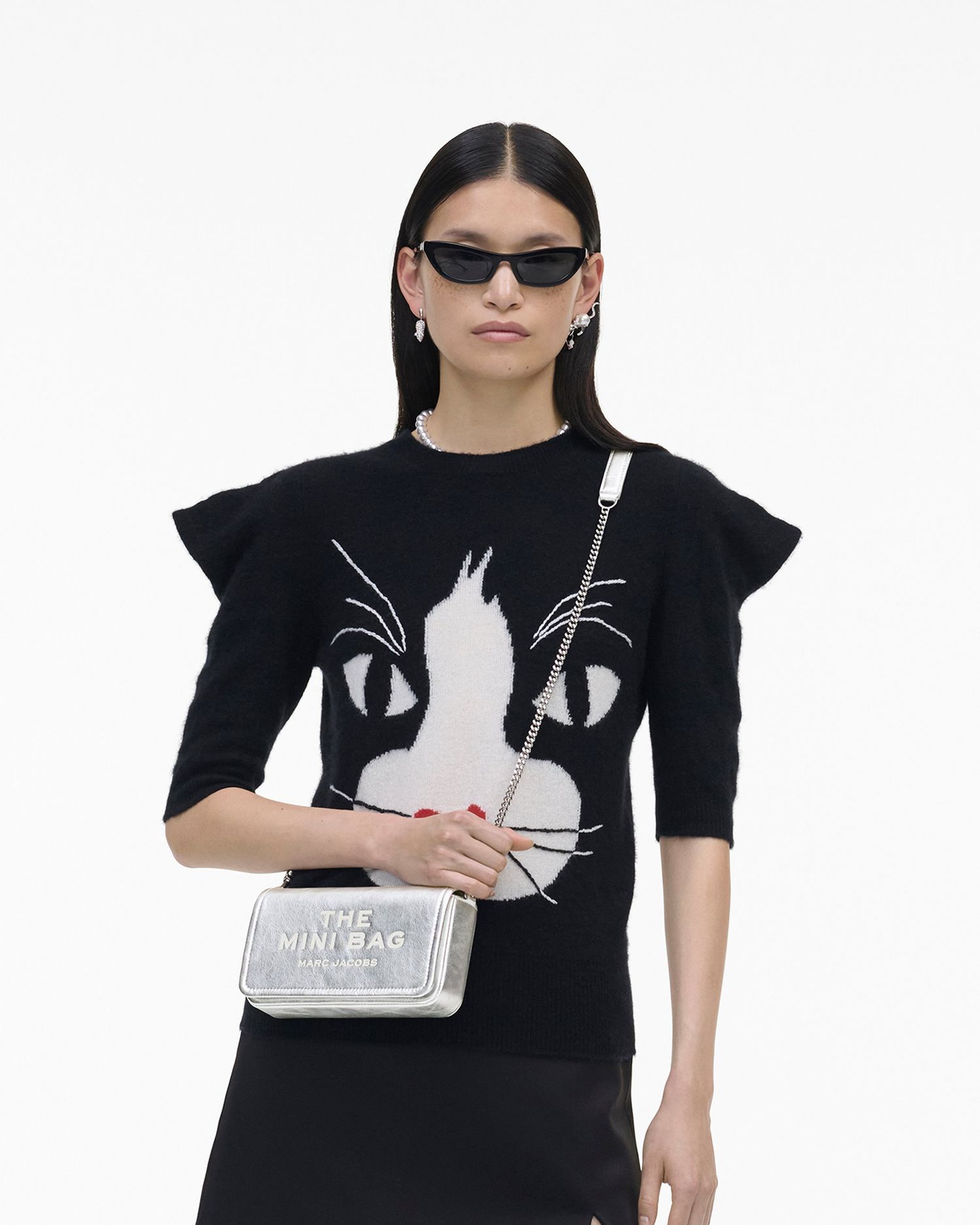 The Metallic Leather Chain Mini Bag | Marc Jacobs Outlet