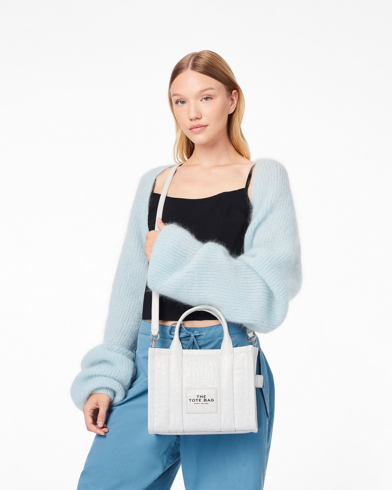 The Croc-Embossed Small Tote Bag | Marc Jacobs Outlet