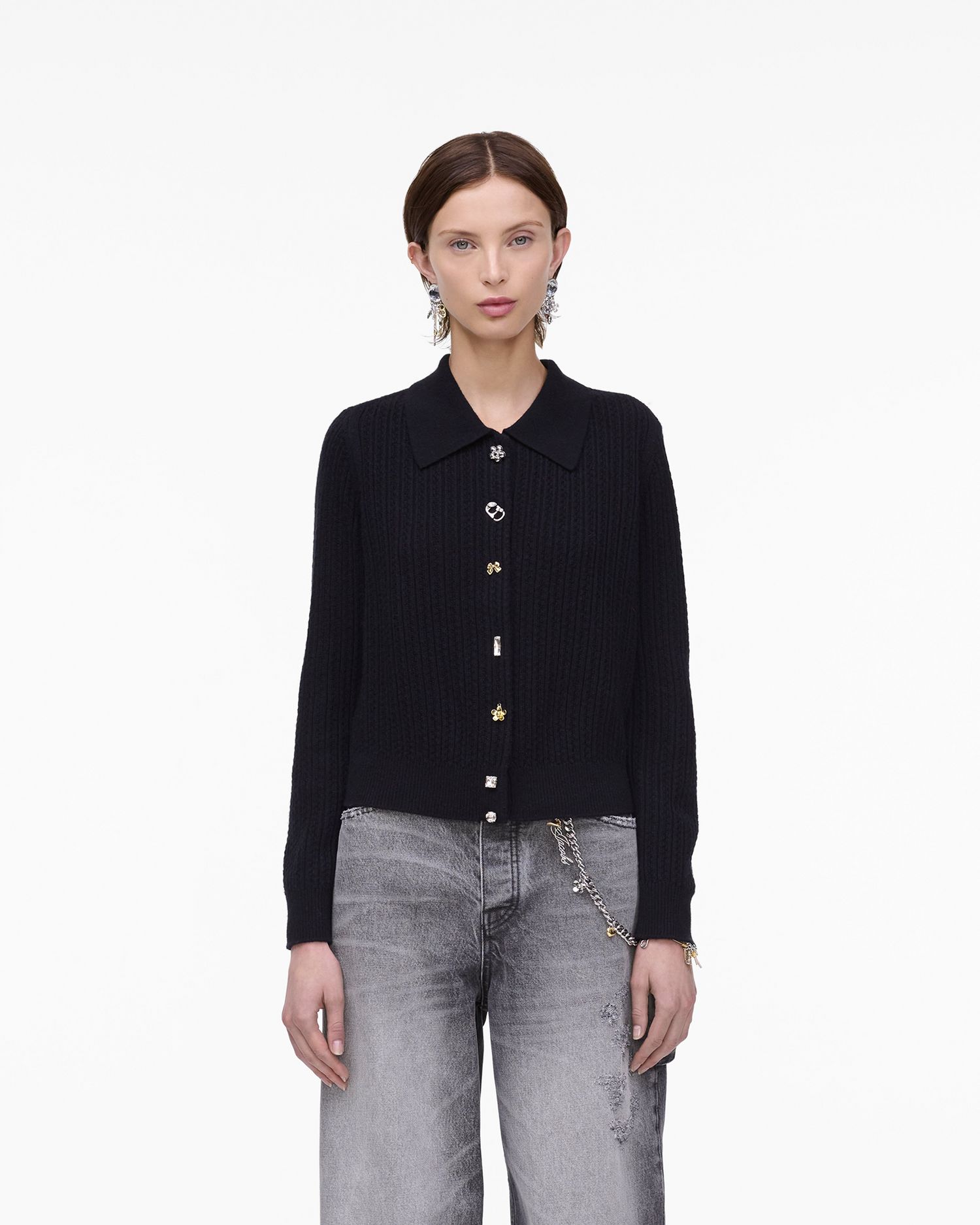 Cable Knit Charm Cardigan | Marc Jacobs Outlet