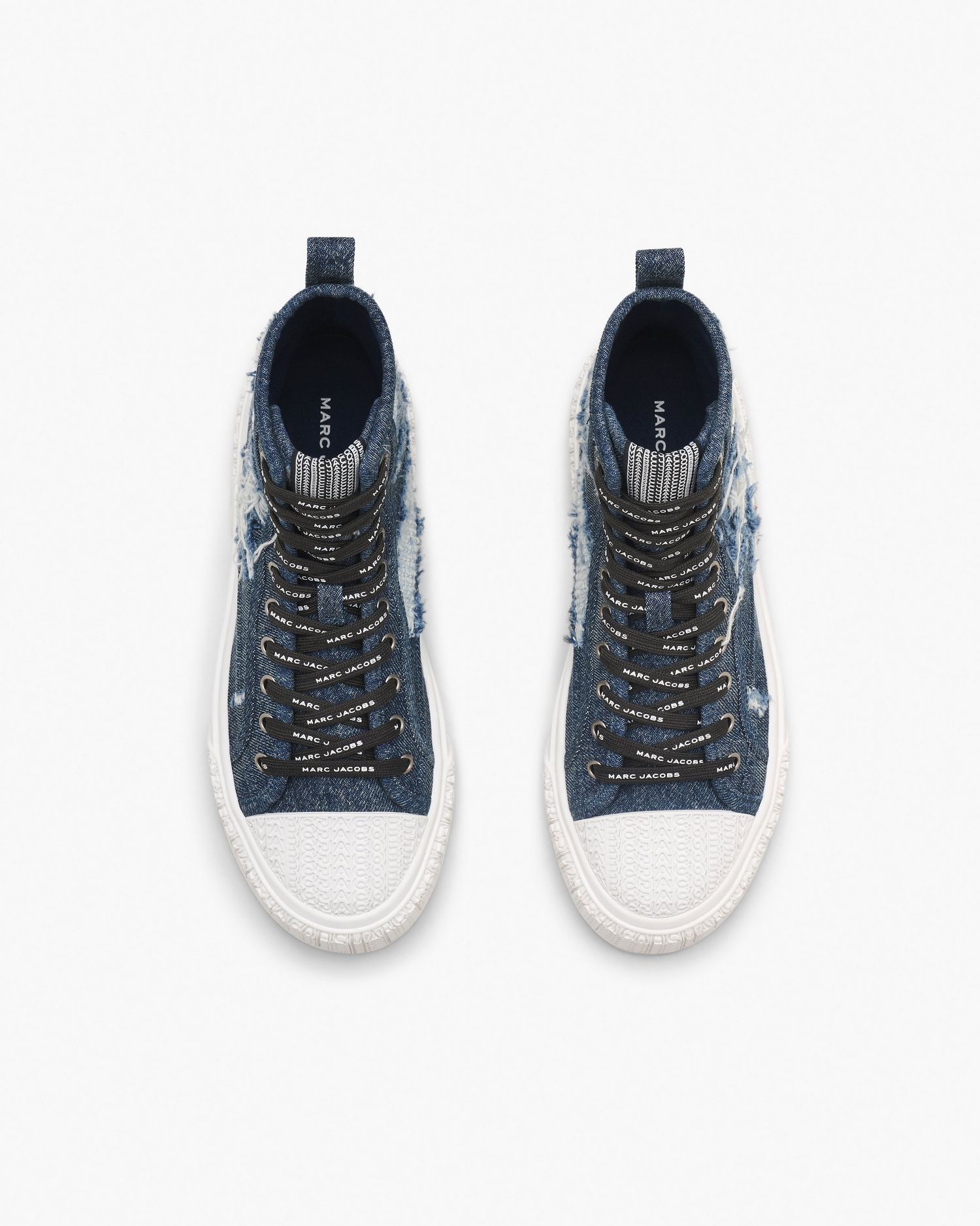 The Rip And Repair Denim High Top Sneaker | Marc Jacobs Outlet
