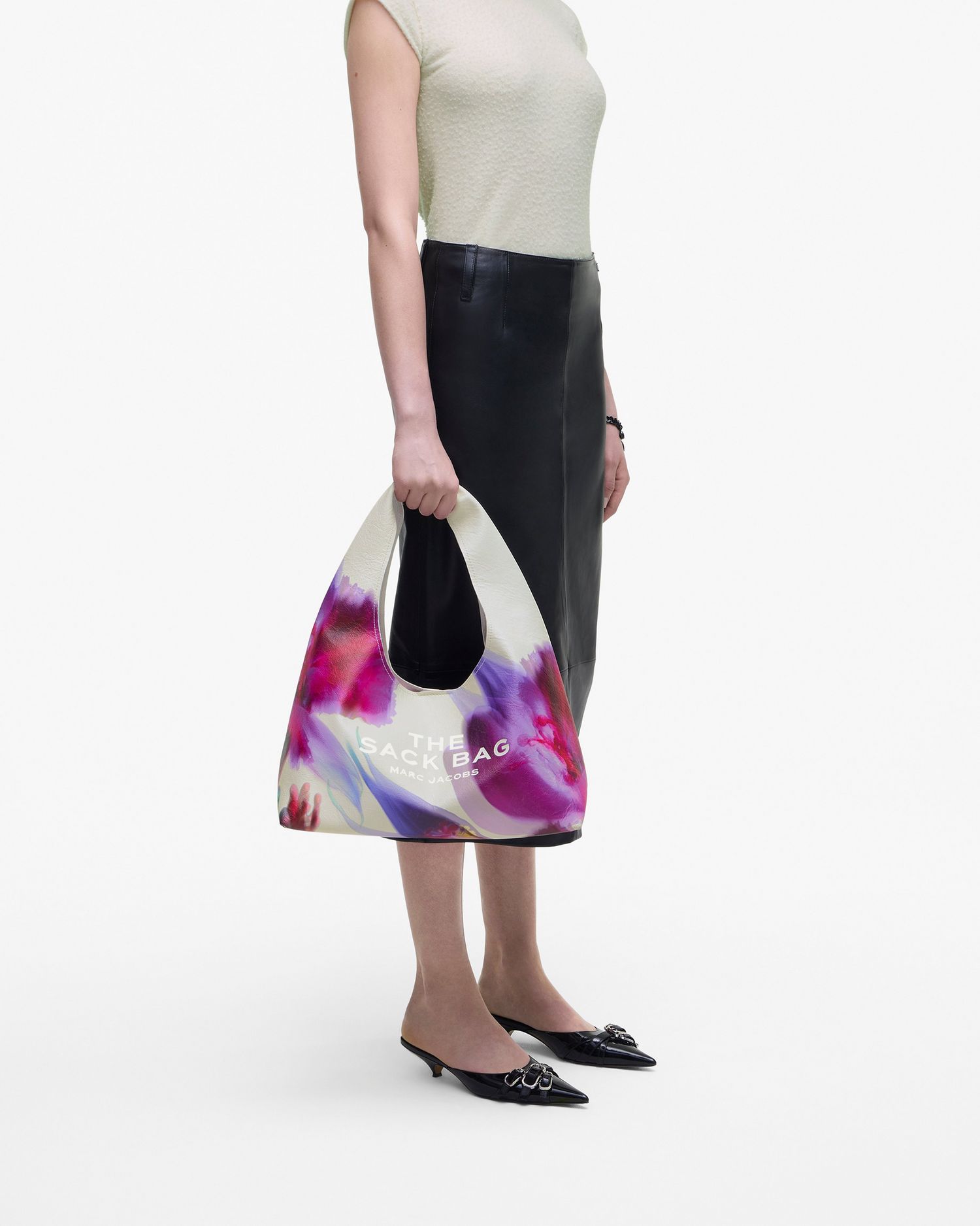 The Future Floral Leather Sack Bag | Marc Jacobs Outlet