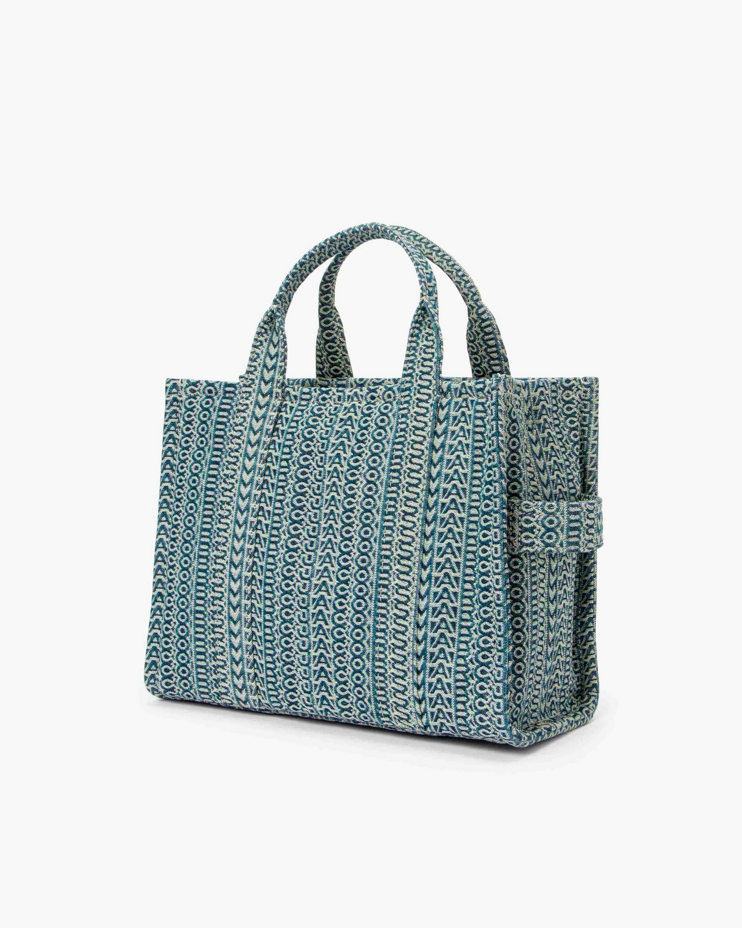 The Washed Monogram Denim Medium Tote Bag | Marc Jacobs Outlet