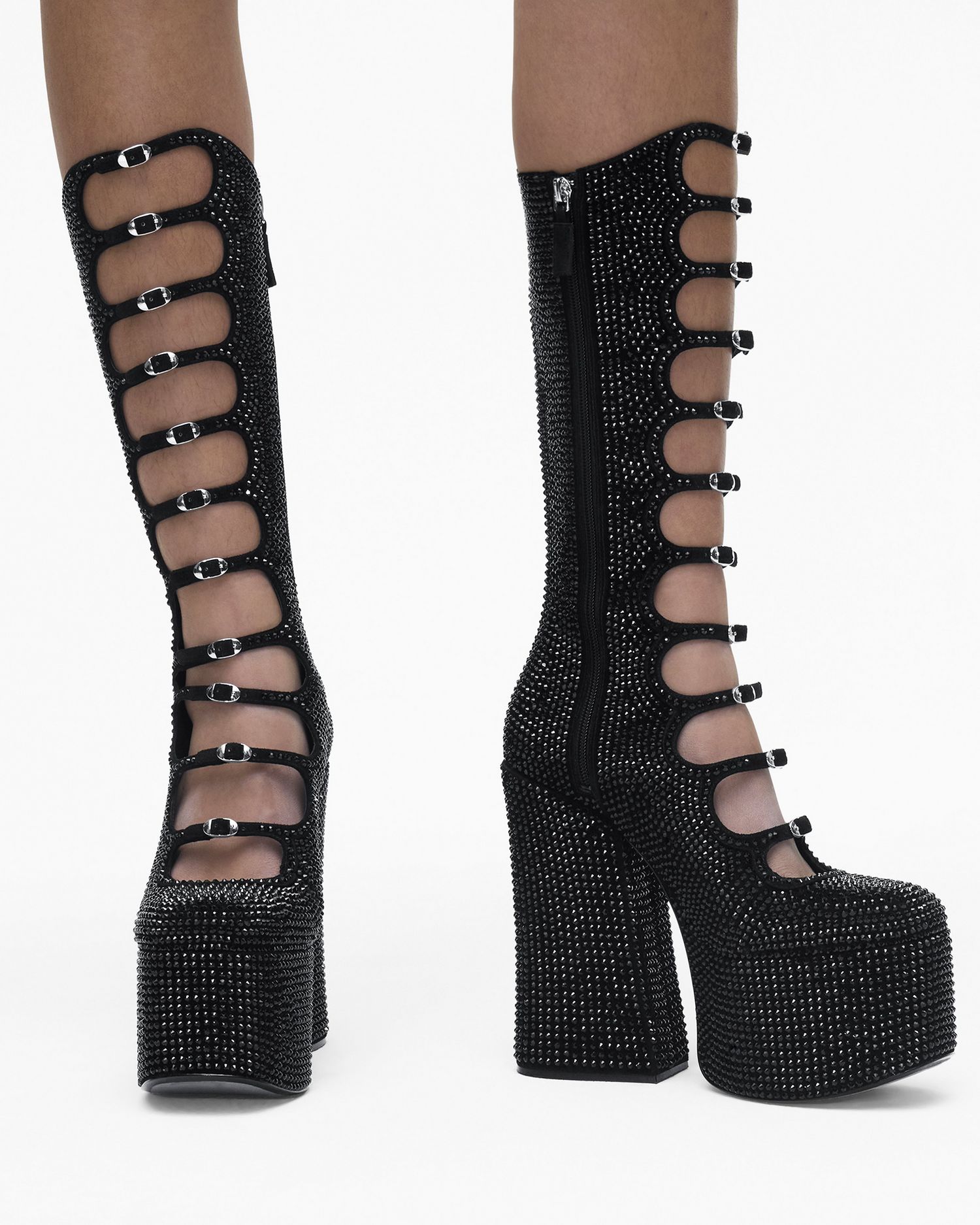 The Rhinestone Kiki Knee-High Boot | Marc Jacobs Outlet