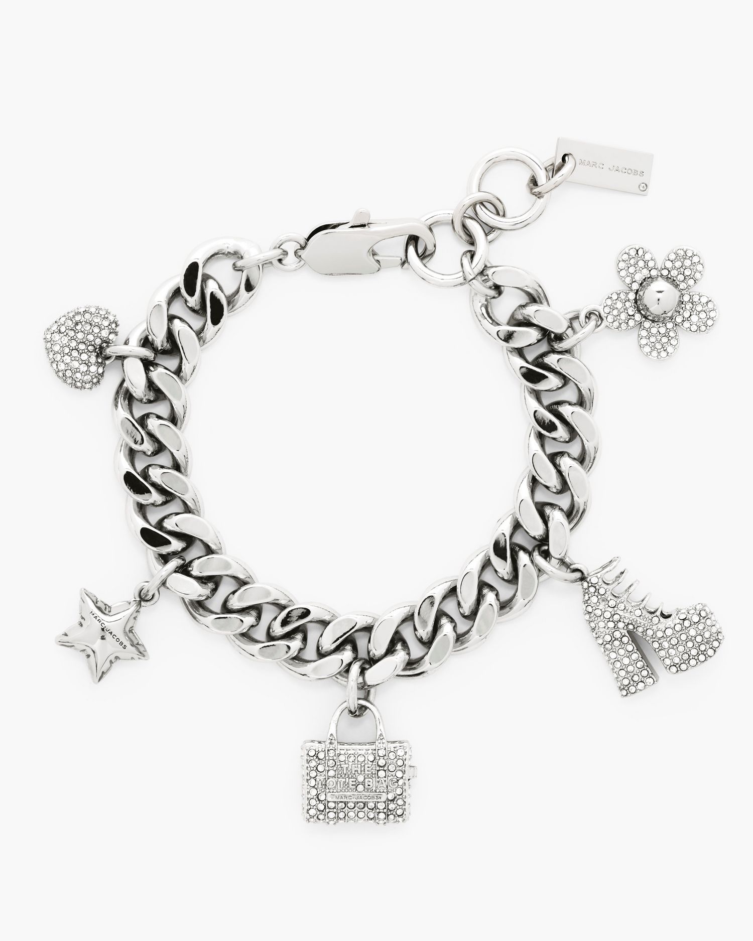 The Pave Mini Icon Charm Bracelet | Marc Jacobs Outlet