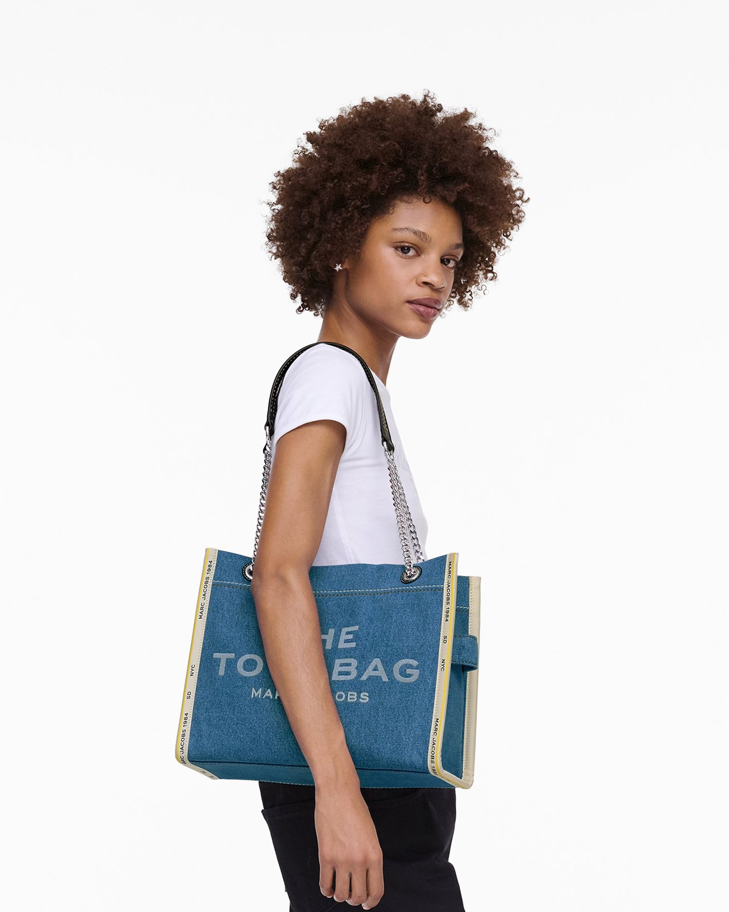 The Denim Chain Medium Tote Bag | Marc Jacobs Outlet