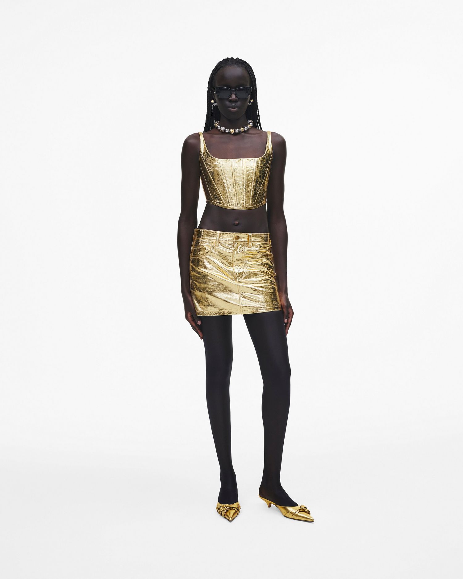 Metallic Mini Skirt | Marc Jacobs Outlet