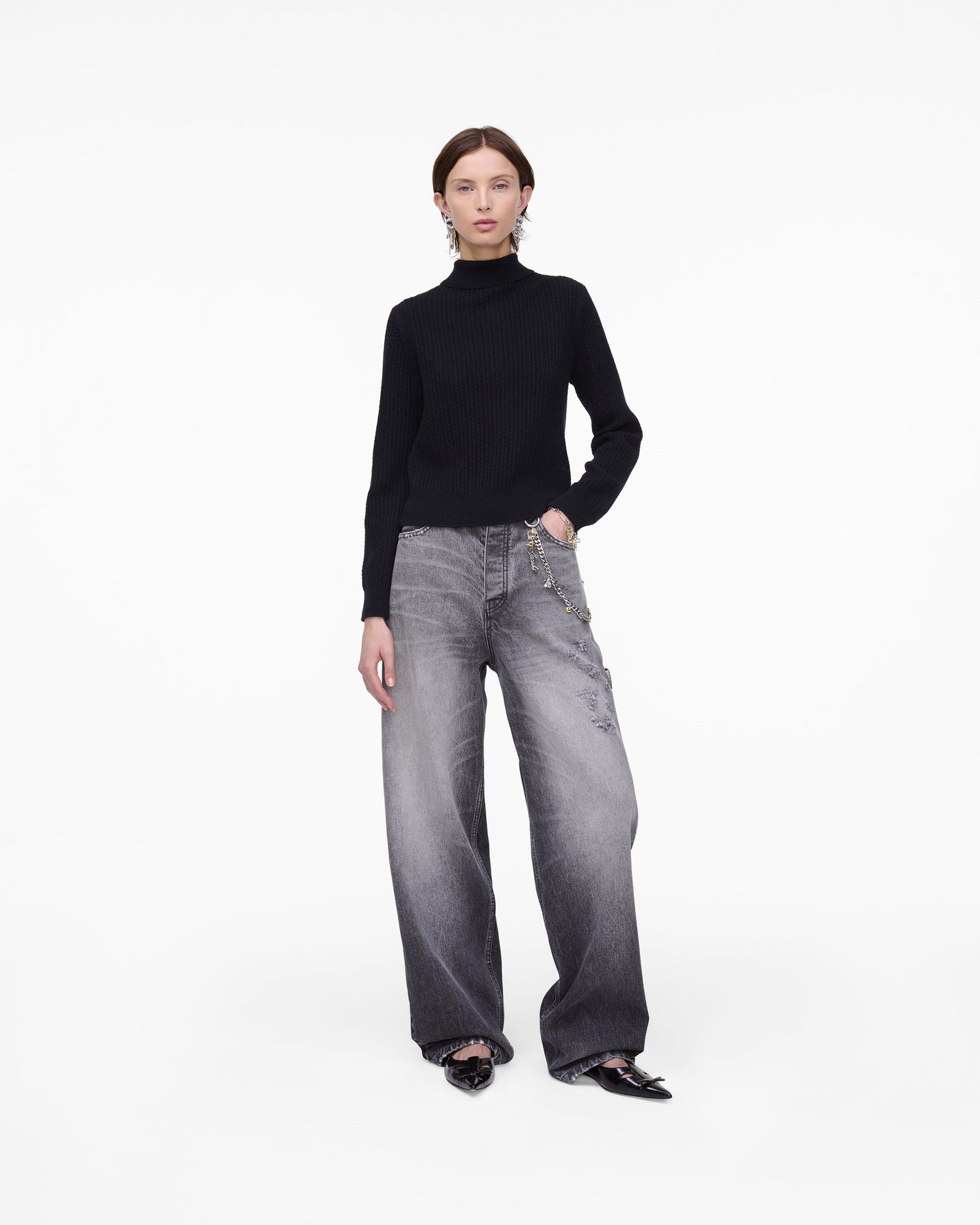 Cable Knit Charm Cardigan | Marc Jacobs Outlet