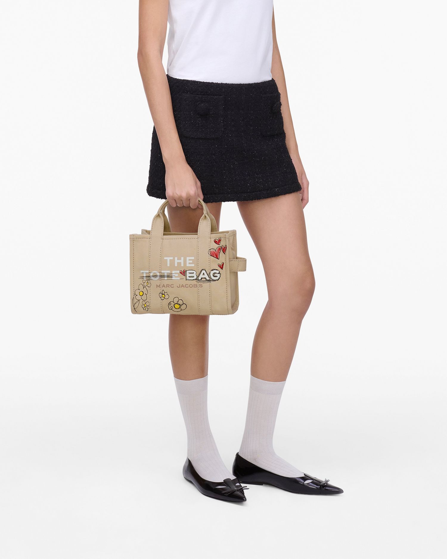 The Daisy Doodle Canvas Small Tote Bag | Marc Jacobs Outlet