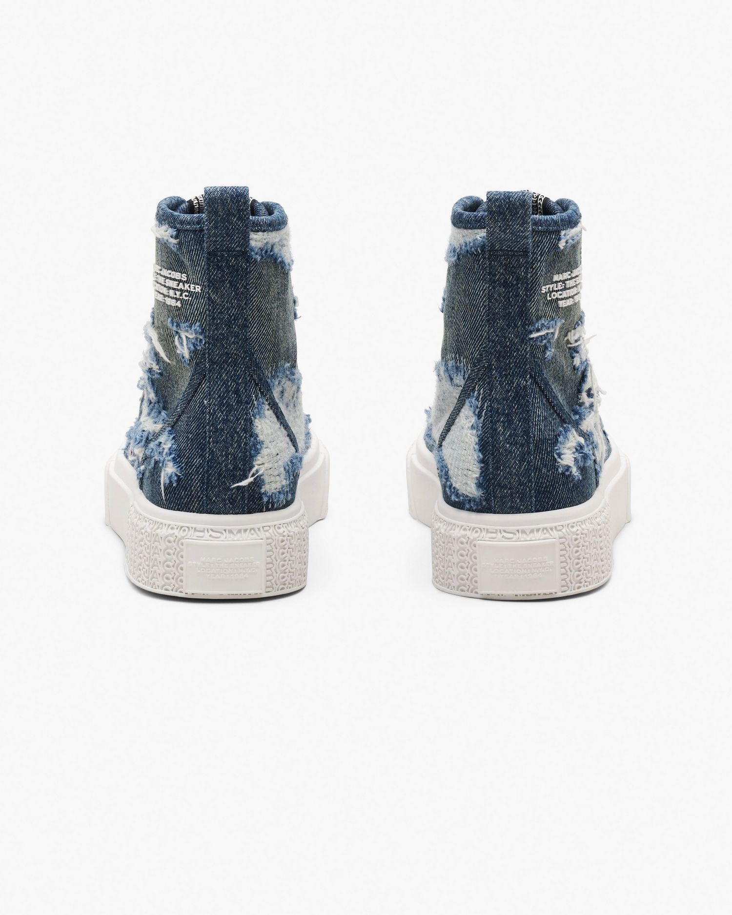 The Rip And Repair Denim High Top Sneaker | Marc Jacobs Outlet
