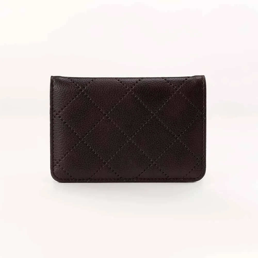 Penduy Chocolate Brown Card Holder Wallet