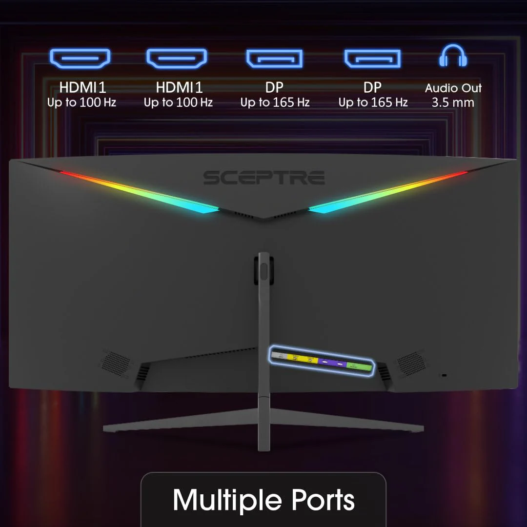 Sceptre 34 Inch 165Hz Curved Ultrawide WQHD Monitor sgtnighsdesigns