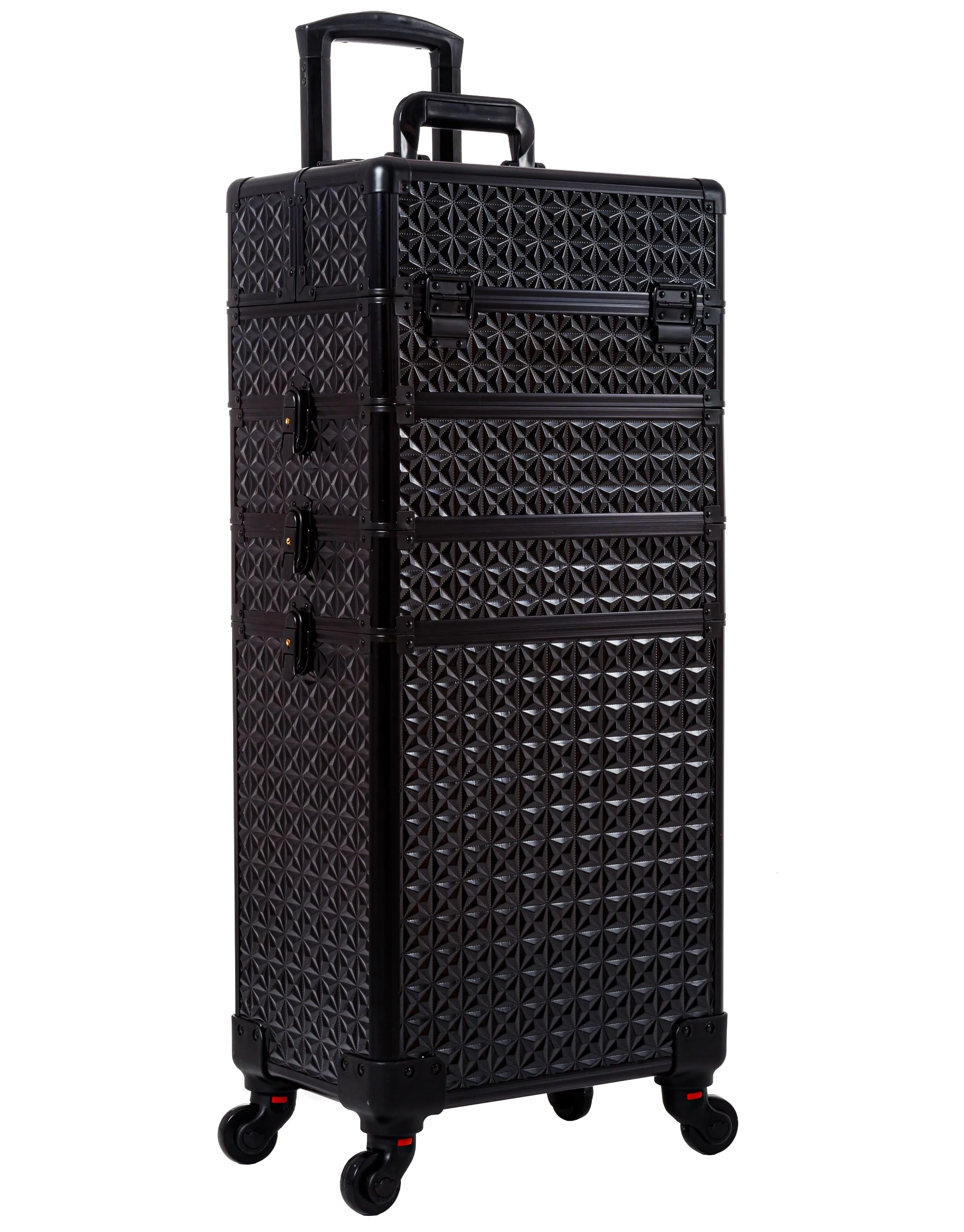 AROUS 5 in 1 Professional Makeup Train Case with 360�� Swivel Wheels