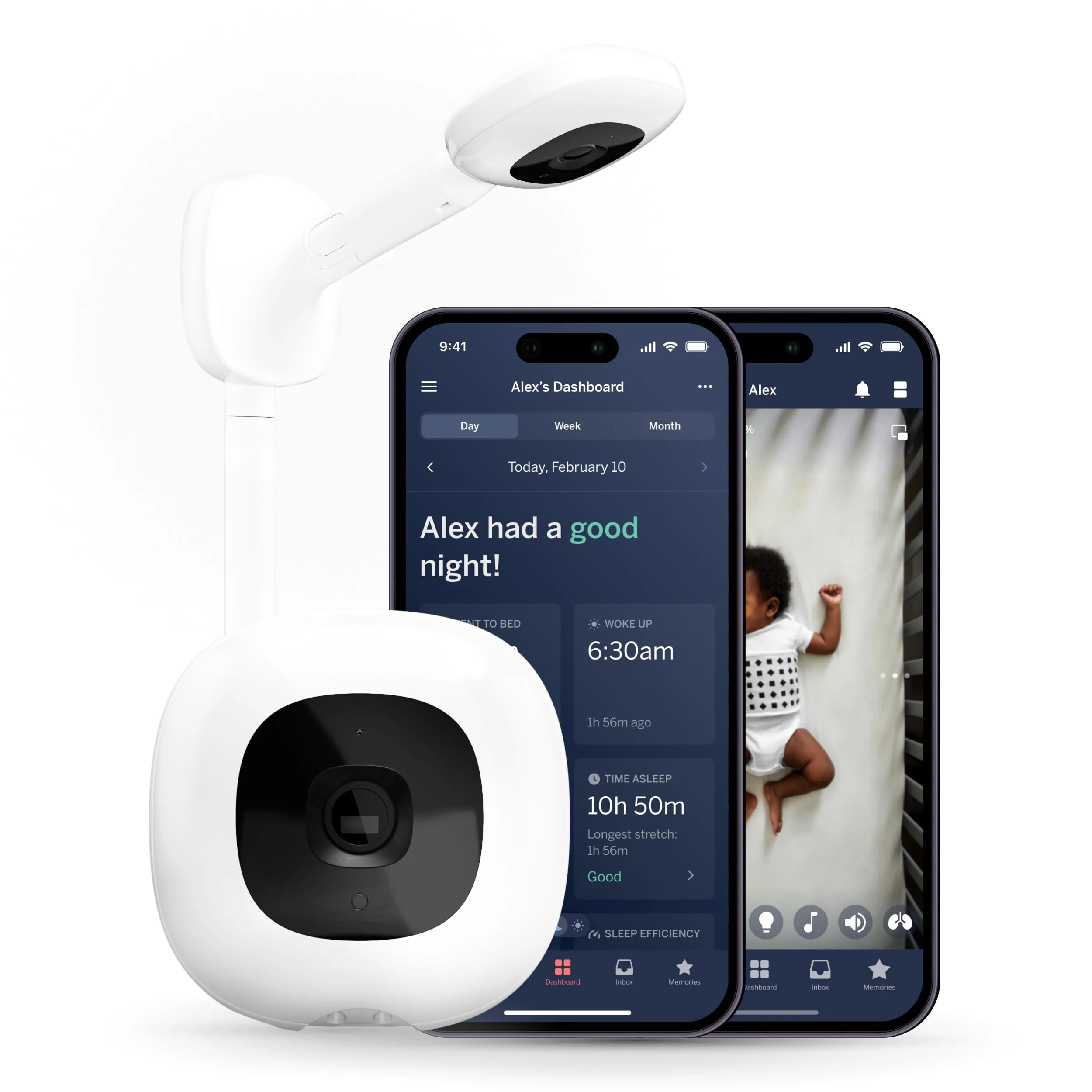 Nanit Pro 1080p Smart Baby Monitor & Wall Mount
