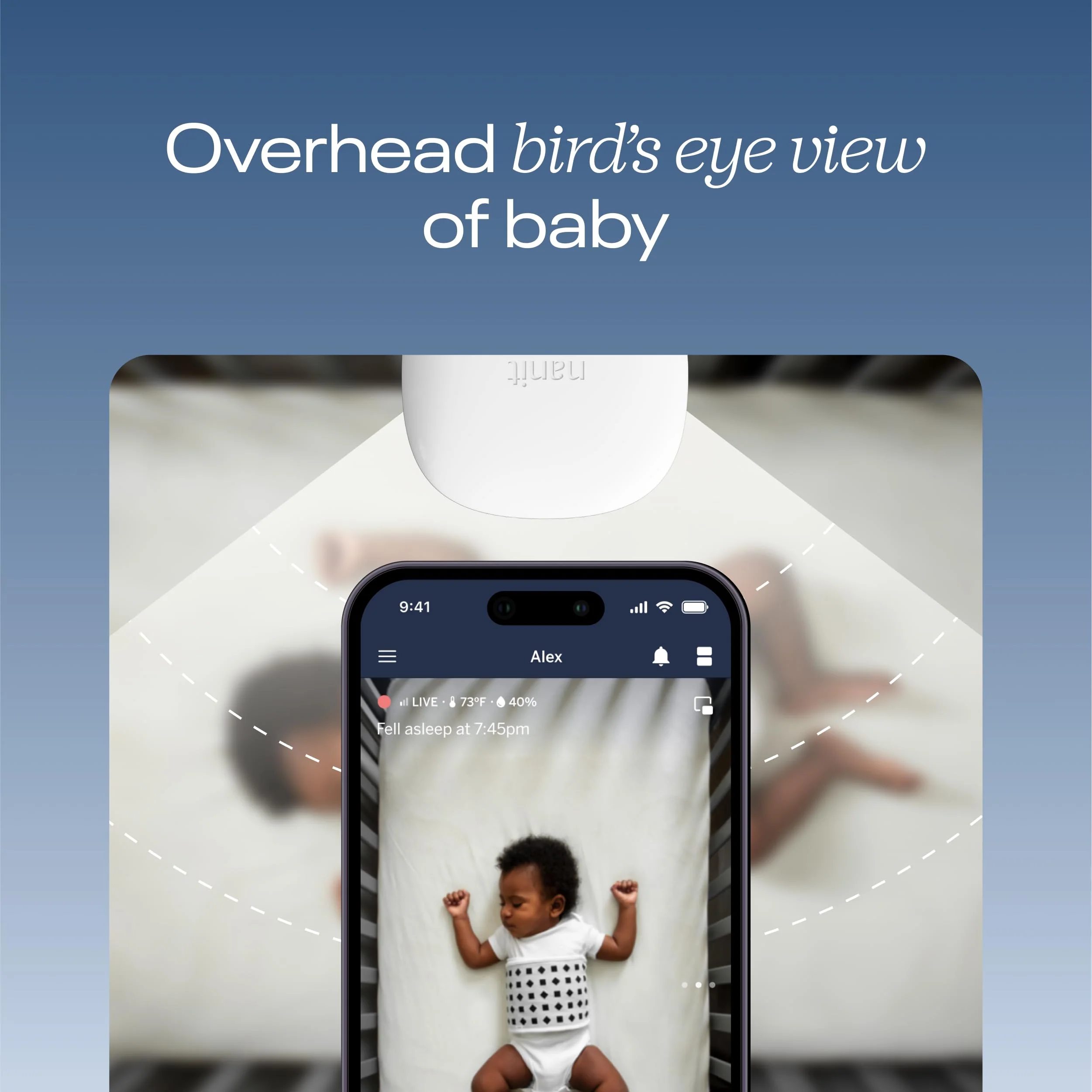 Nanit Pro 1080p Smart Baby Monitor & Wall Mount