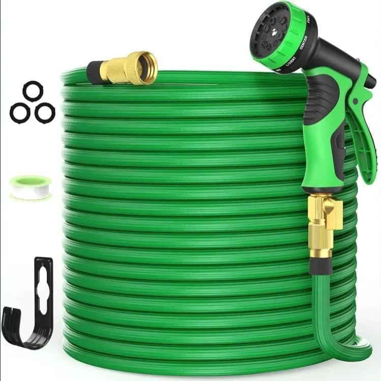 Aterod Garden Hose with 10 Functions Spray Nozzle, Expandable Water Hose
