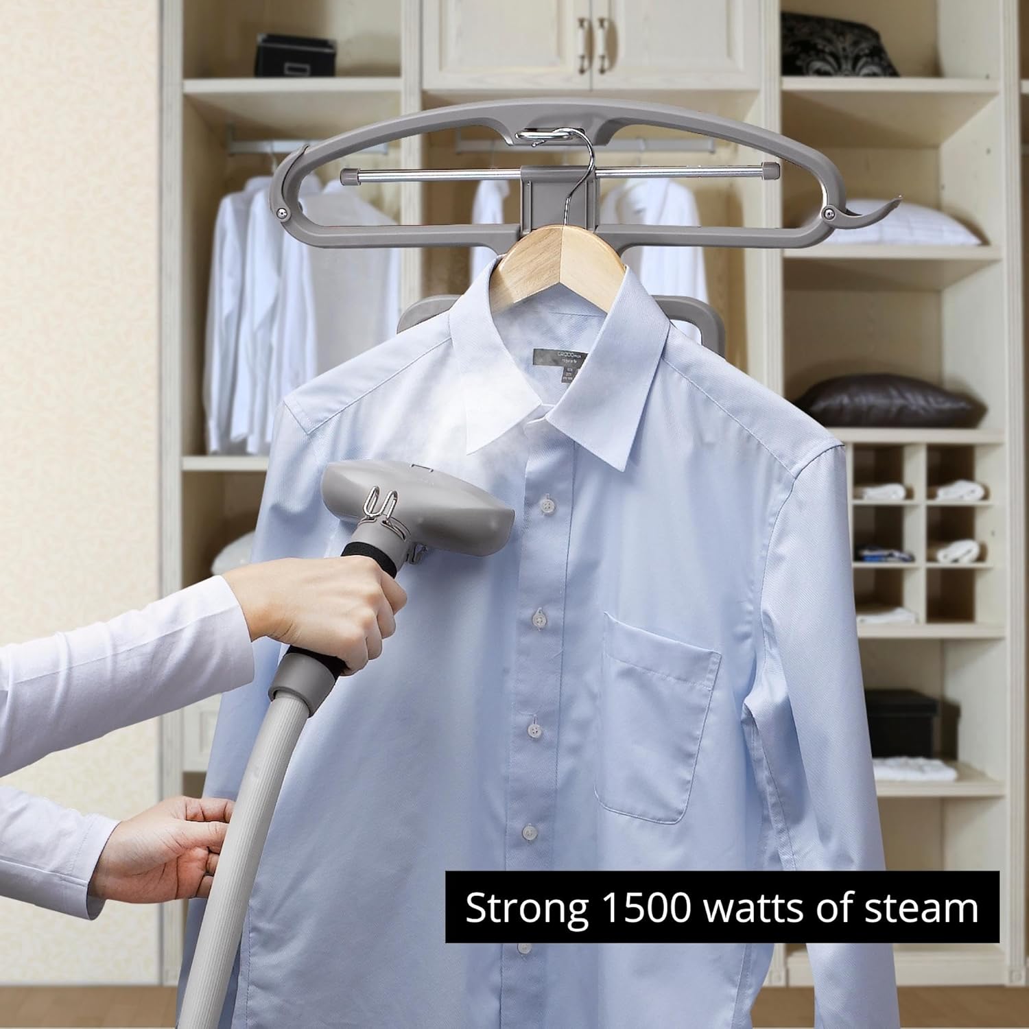 SALAV Professional Standing Garment Steamer with Retractable Power Cord