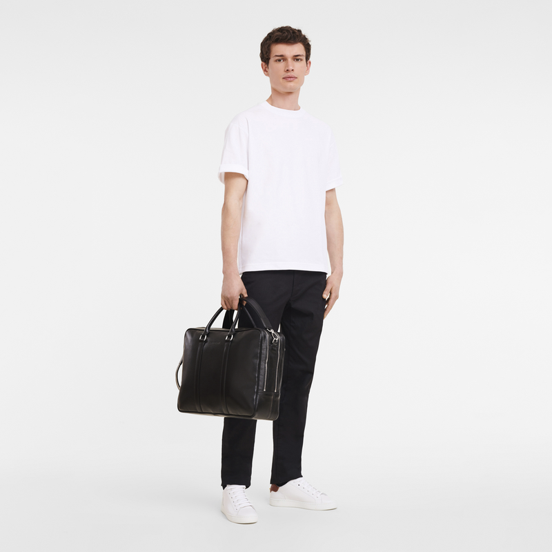 Porte-documents L Le Foulonné<br>Cuir - Caramel