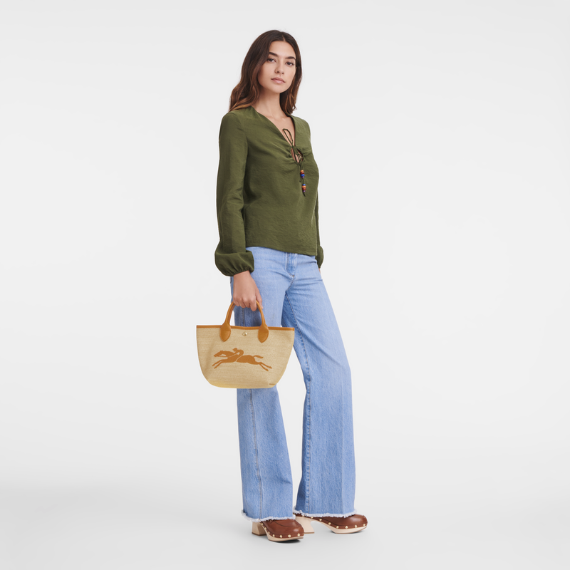 Panier S Le Panier Pliage<br>Toile - Abricot