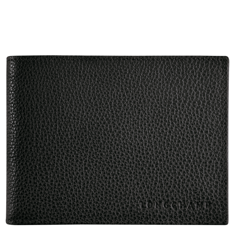 Portefeuille Le Foulonné<br>Cuir - Noir