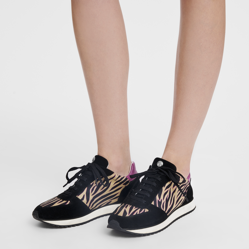 Sneakers Le Pliage Collection<br>Cuir - Avoine