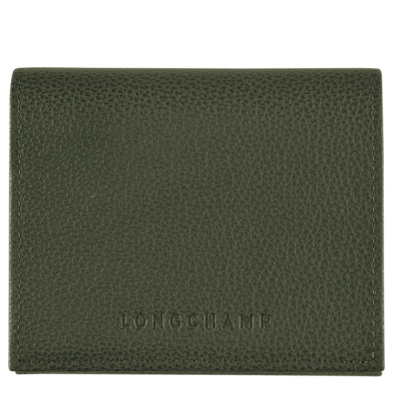 Porte-monnaie Le Foulonné<br>Cuir - Kaki