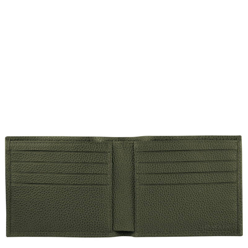 Portefeuille Le Foulonné<br>Cuir - Kaki