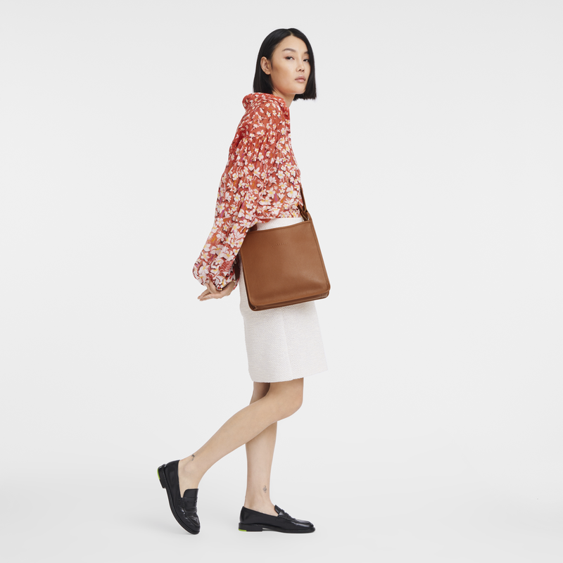 Sac bandoulière M Le Foulonné<br>Cuir - Caramel
