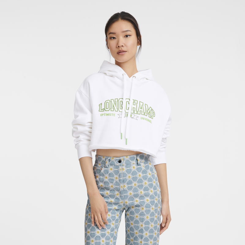 Hoodie<br>Jersey - Blanc