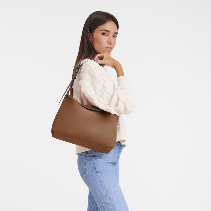 Sac porté épaule M Le Pliage Xtra<br>Cuir - Cognac