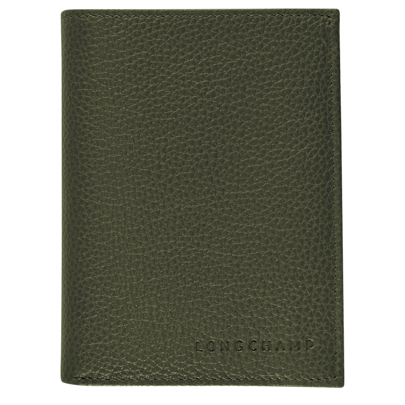 Portefeuille Le Foulonné<br>Cuir - Kaki