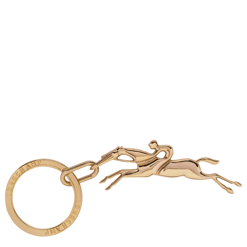 Porte-clés Cavalier Longchamp<br>Métal - Doré Très Pâle