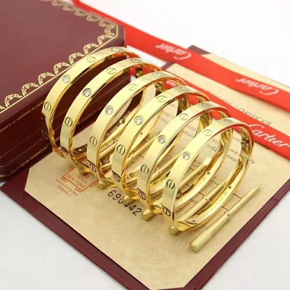 replica Cartier LOVE Bracelet Bangle, NO.16~NO.21 - H Lin Jewelry