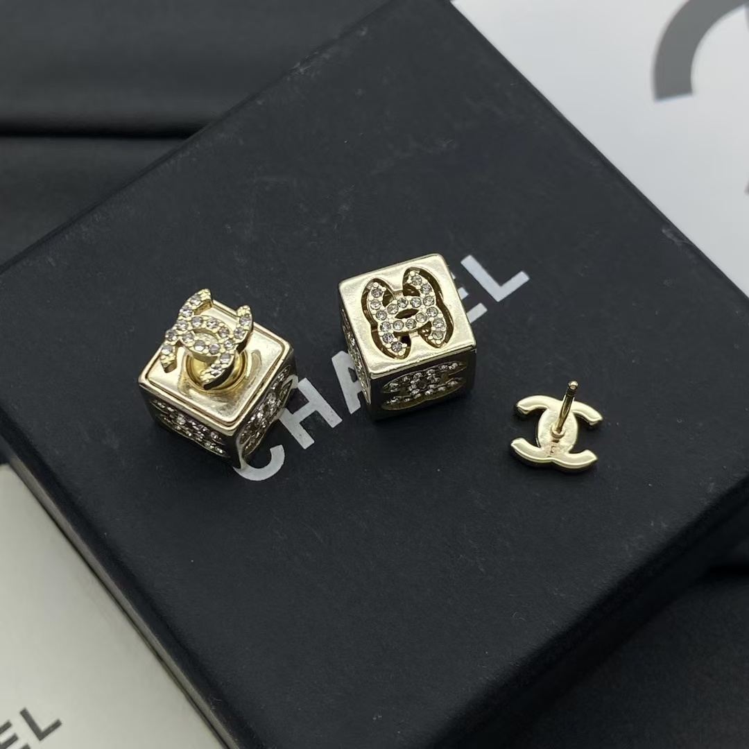 replica Chanel Cube Stud Earrings - H Lin Jewelry