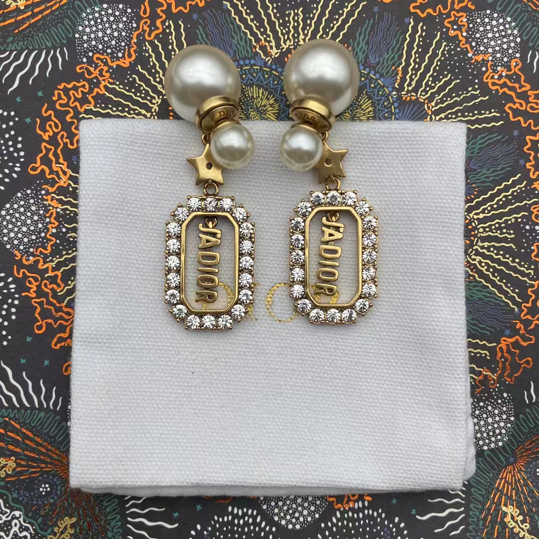 replica Dior JADIOR Drop Pearl Earrings - H Lin Jewelry