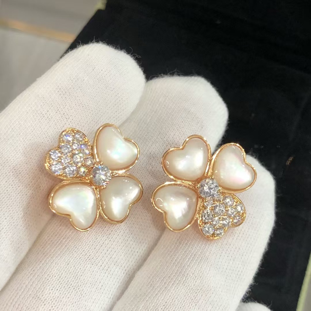 replica Van Cleef & Arpels Cosmos Earrings - H Lin Jewelry