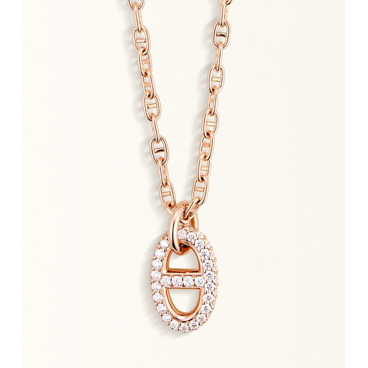 replica Hermes Pig Nose Pendant Necklace - H Lin Jewelry