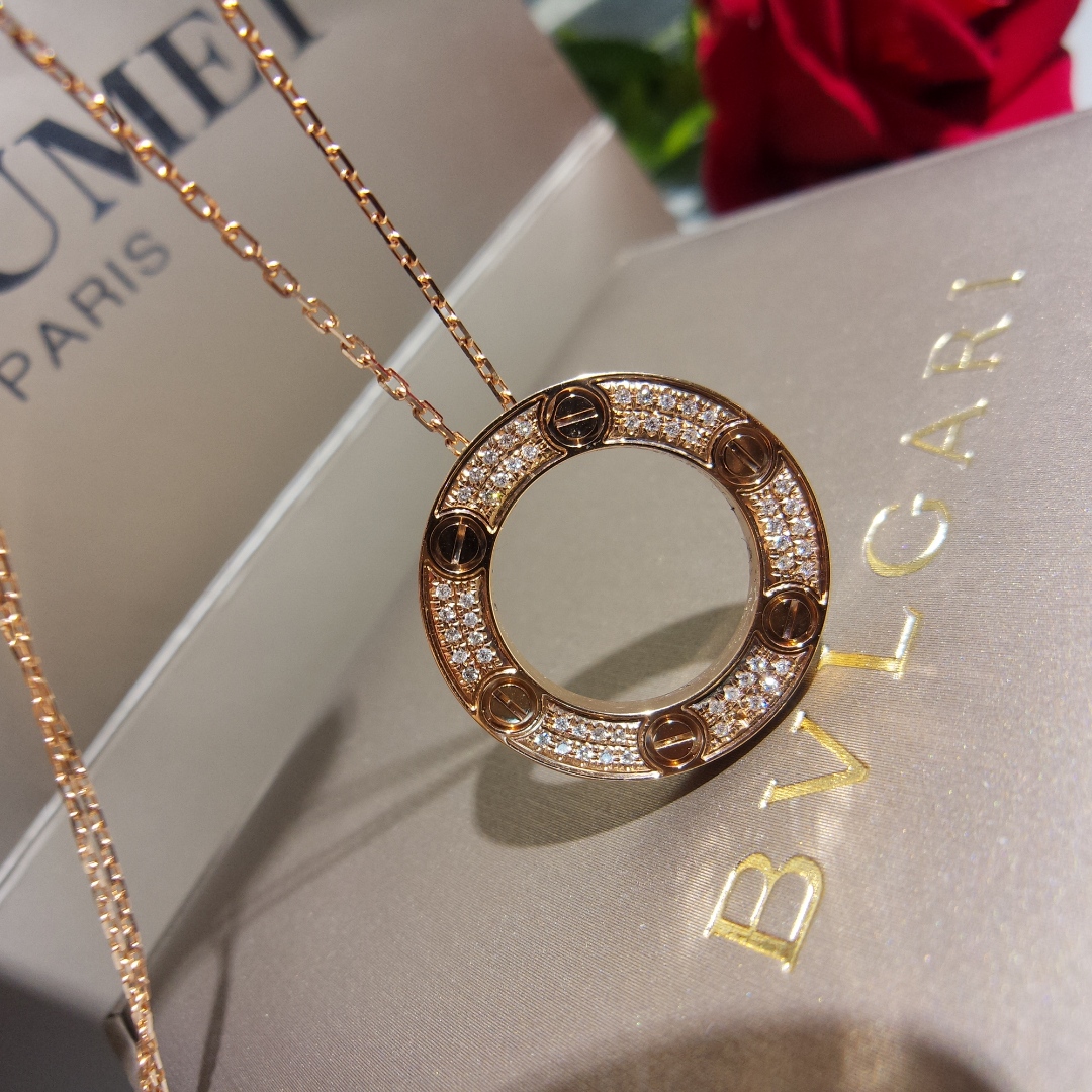 replica Cartier Big LEVE LOVE Pendant Necklace - H Lin Jewelry