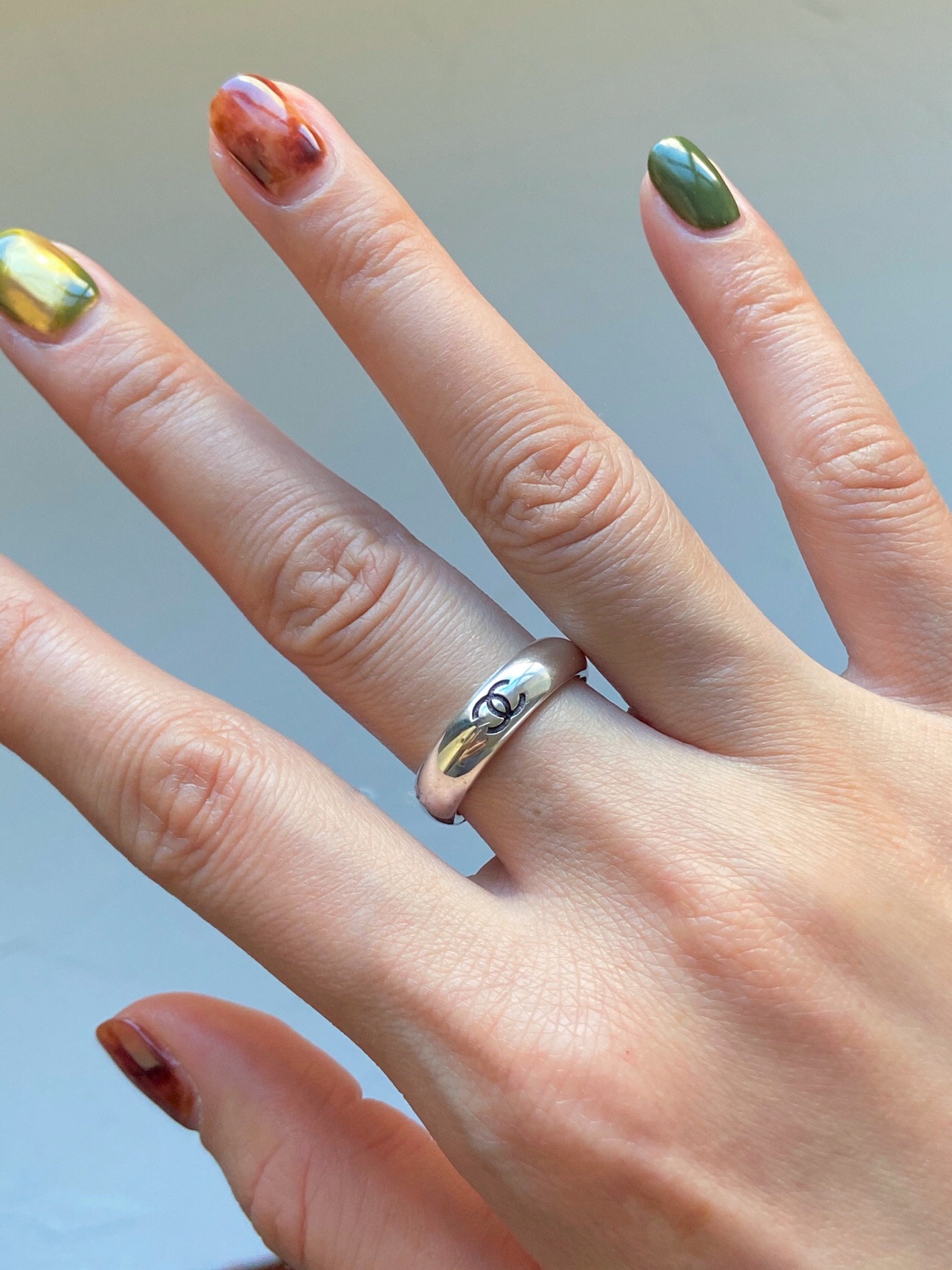 replica Chanel Minimalist and Elegant Silver Ring - H Lin Jewelry